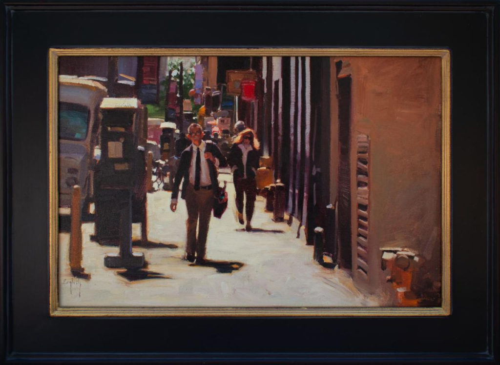 Oil painting of New York City