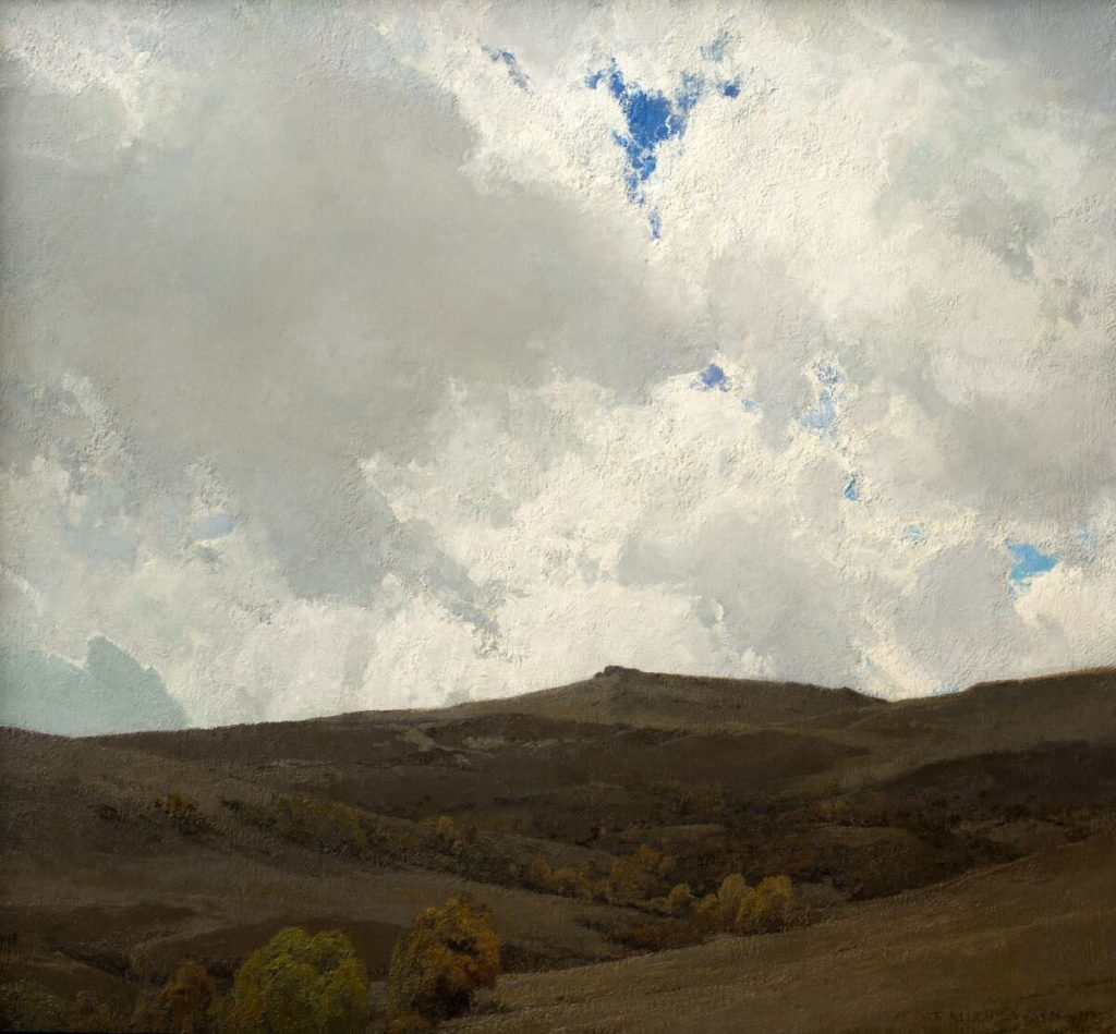 T. Allen Lawson, "Cloud Dance," oil on panel