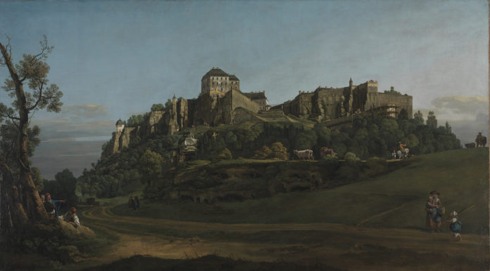 Bernardo Bellotto, “The Fortress of Königstein from the North
