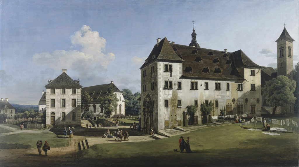 Bernardo Bellotto (1722–1780), “The Fortress of Königstein: Courtyard with the Magdalenenburg"