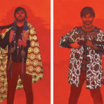 Featured Artwork: June Glasson presented by The Bennett Prize Oil paintings: diptych of two men holding shotguns