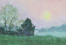 Featured Artwork: Carol Strock Wasson Pastel painting of a landscape