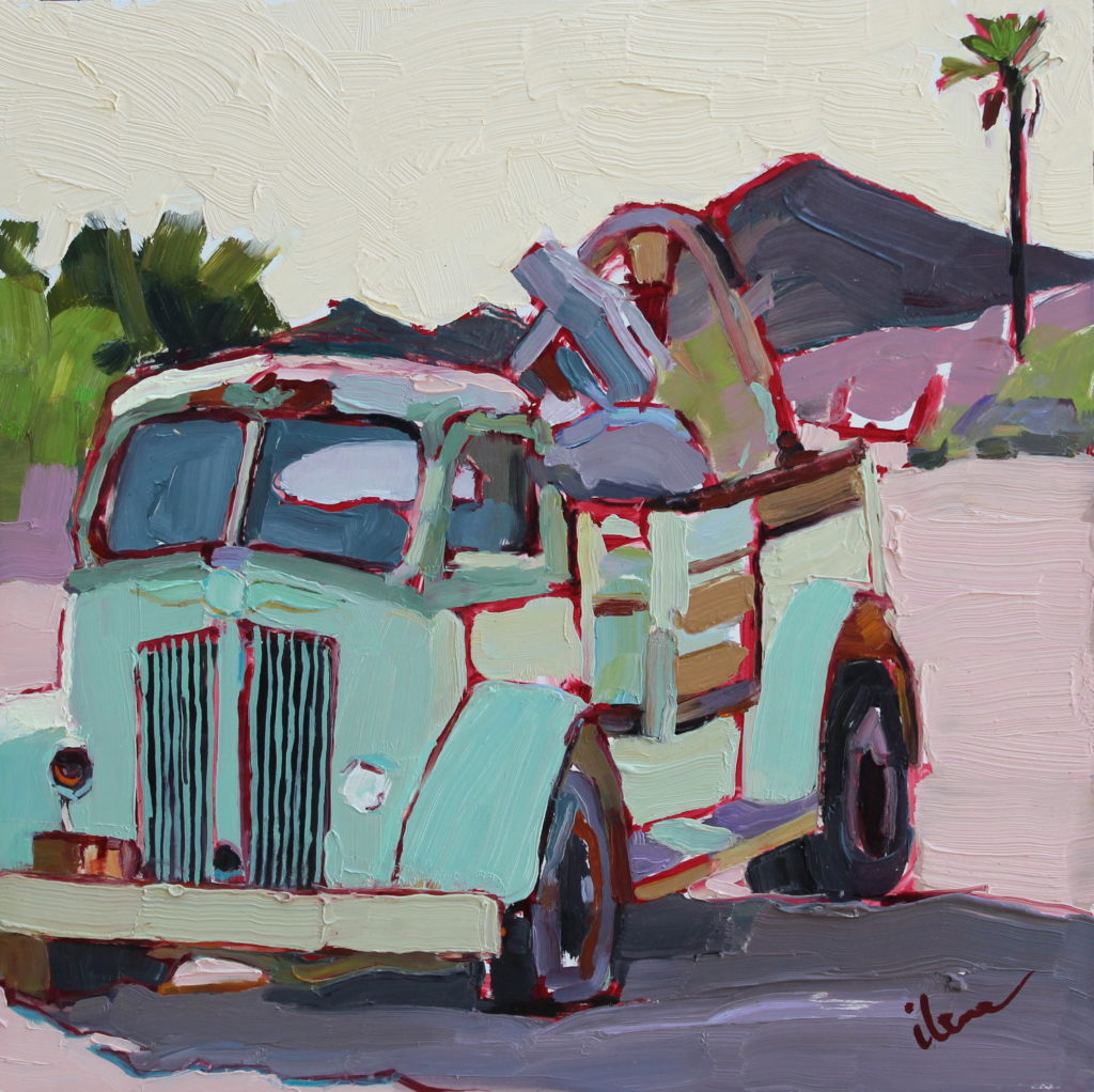 Painting of an old truck