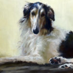 Featured Artwork: Johanne Mangi Oil painting of a dog