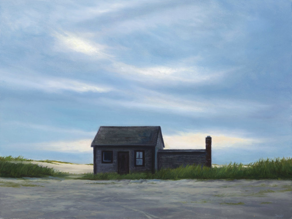 Edward Duff, "The Boat House," oil on panel, 12 x 16 in.