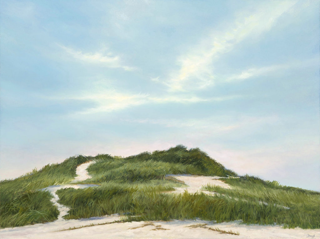 Edward Duff, "Dune Trails," oil on panel, 12 x 16 in.