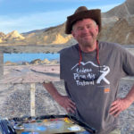 Artist Spotlight: Richard Boyer Male artist painting outdoors in the desert
