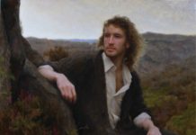 A Pair of Leaders RUTH FITTON (b. 1992), "Where Echoes Meet," 2020, oil on linen, 20 x 28 in., ARC Purchase Award Winner