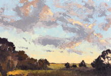 Featured Artwork: Mary Bentz Gilkerson Oil painting of a landscape