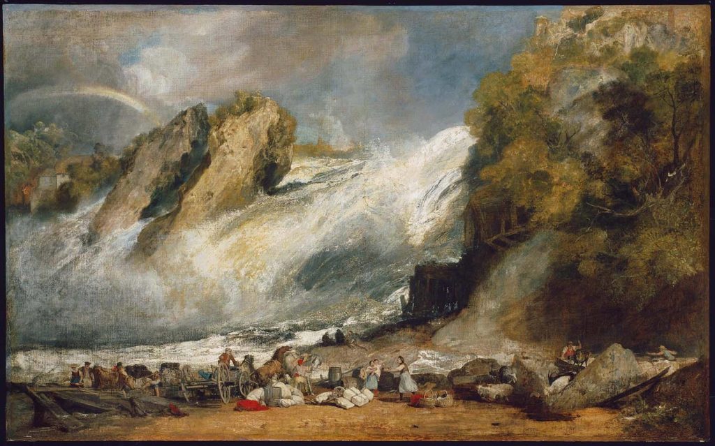 JMW Turner paintings - Fall of the Rhine at Schaffhausen