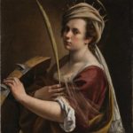 Artemisia Gentileschi and Women Artists in Italy Artemisia Gentileschi (1593–1654 or later), Self-Portrait as Saint Catherine of Alexandria, c. 1615–17, oil on canvas, 28 1/4 x 27 1/4 in., National Gallery, London