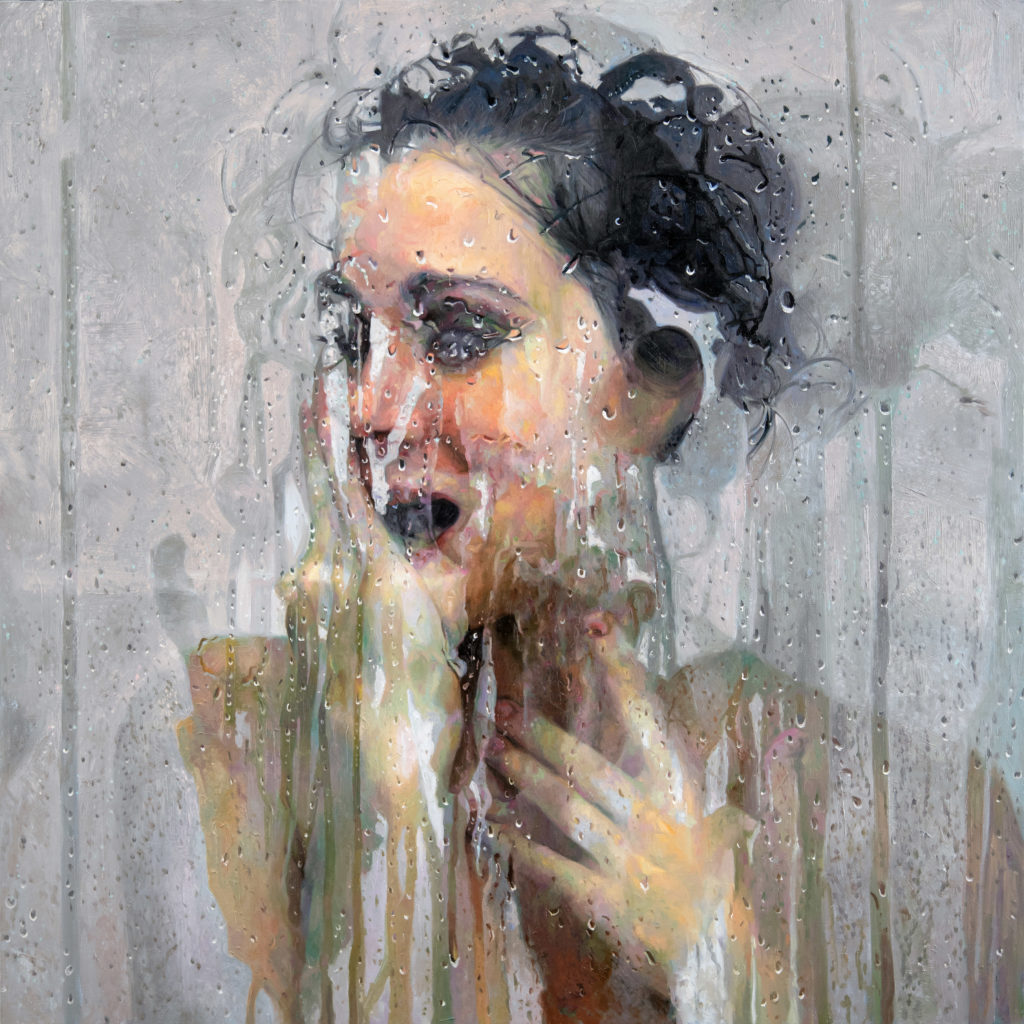 ALYSSA MONKS, "Watch The Only Way Out Disappear," 2021, oil on linen, 54 x 54 inches