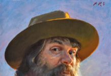 A Direct Connection Painting portraits - Tony Pro, "Dusty Pete," 16 x 12 in.