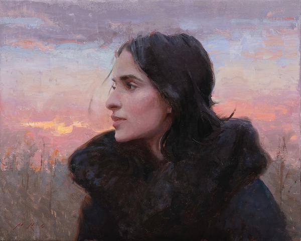 Painting portraits - Tony Pro, "Winter's Light"