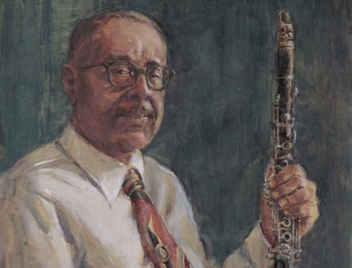 TIMOTHY J. CLARK (b. 1951), "Dr. Michael White," 2020, watercolor on paper, 24 1/4 x 18 1/2 in., available through the artist