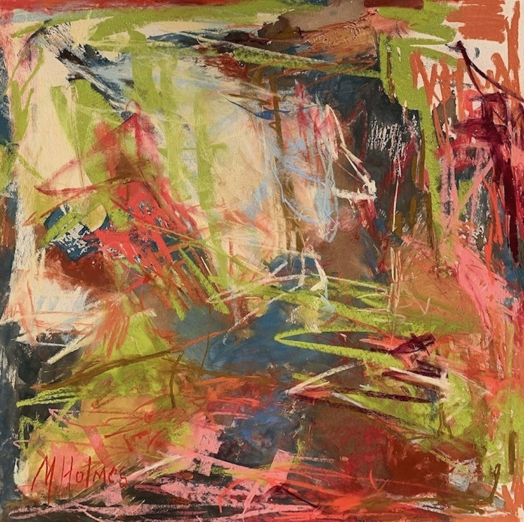 Abstract pastel painting