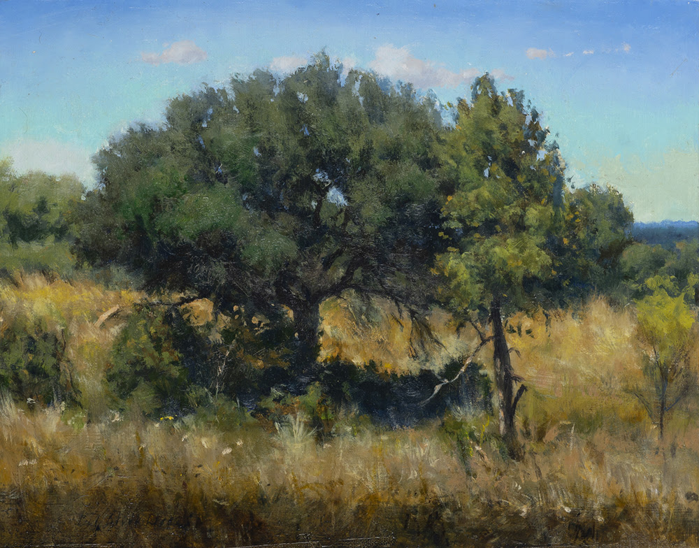 Oil paintings of trees