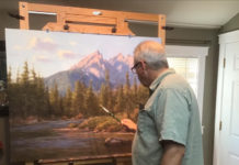Featured Artwork: John Hughes John Hughes painting in his studio