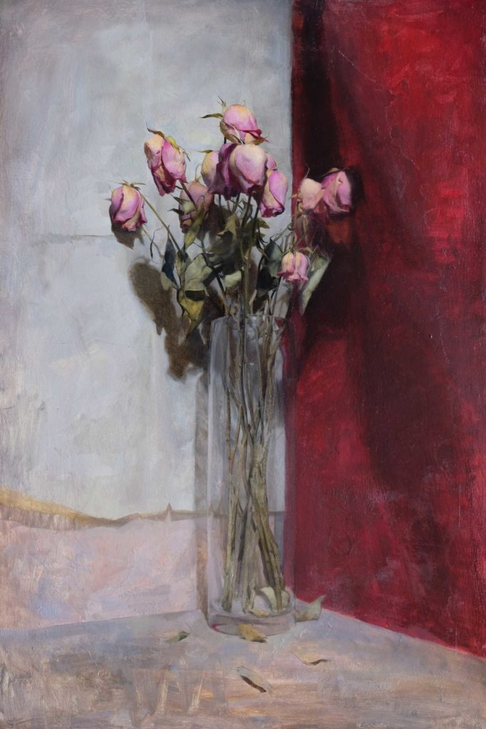 Still life paintings of roses