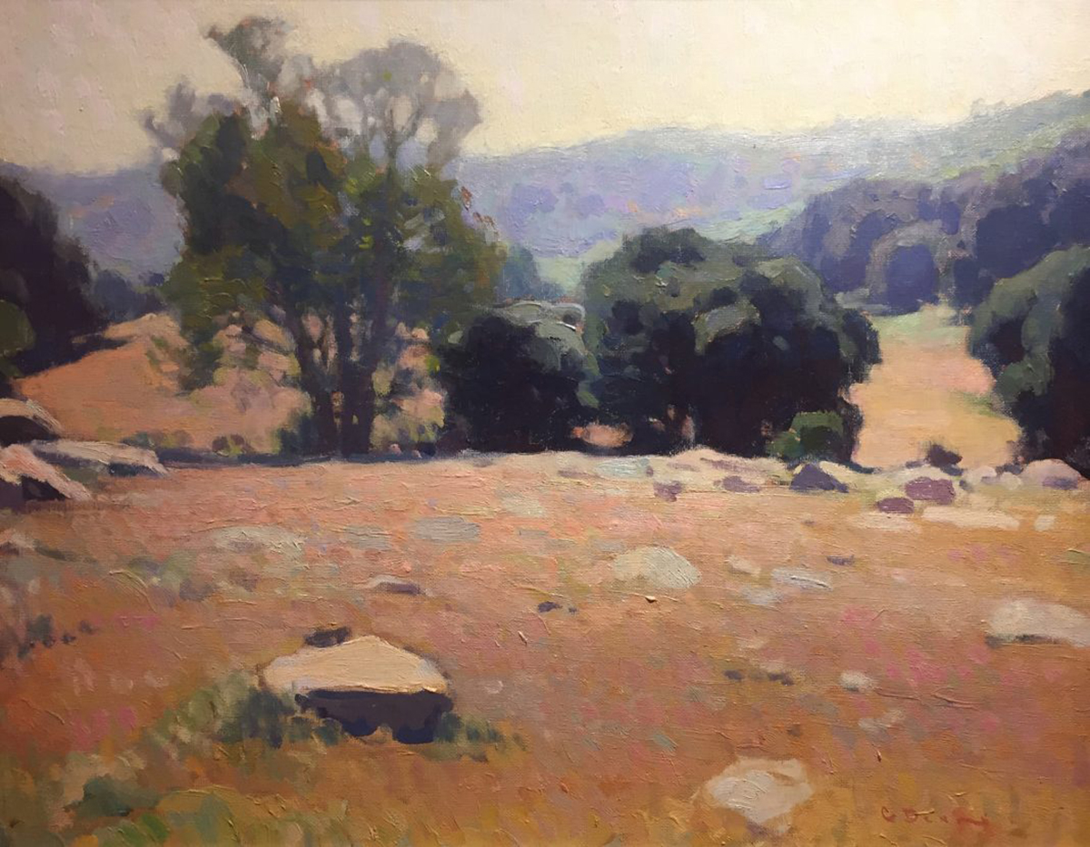 oil painting of desert scene