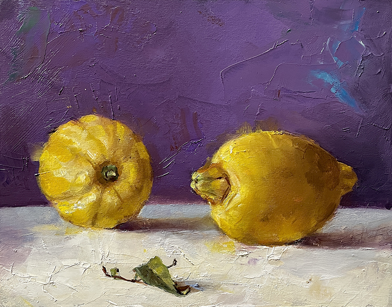Still life paintings of fruit