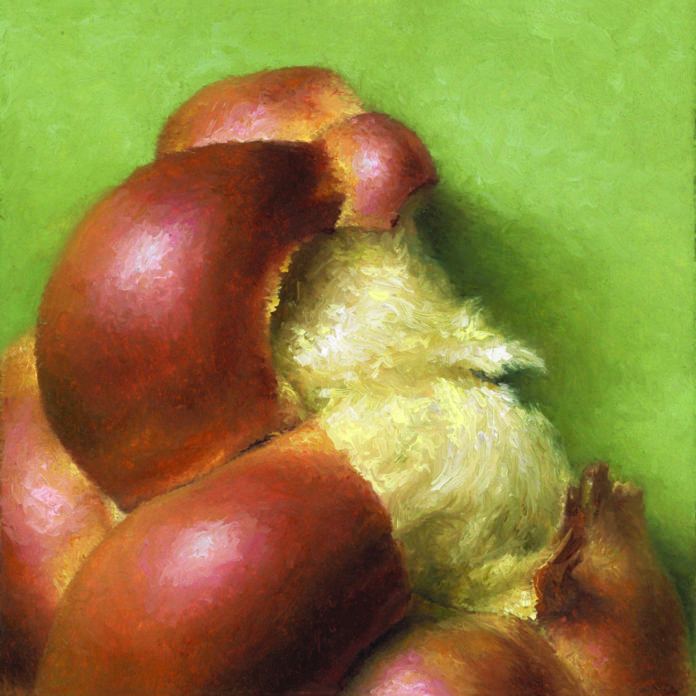 Painting of challah