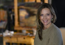 Artist Spotlight: Kami Mendlik Artist Kami Mendlik in her studio