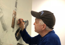 Artist Spotlight: Peter Swift Peter Swift working in his studio