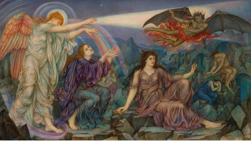 "The Search-Light" by Evelyn De Morgan (1855-1919), lot 24