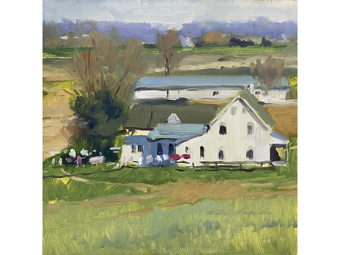 landscape painting of a farm - Joe Gyurcsak