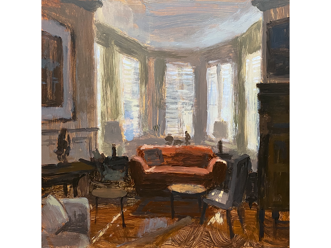 painting of an interior room - Southern Light - Joe Gyurcsak