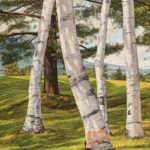 Yankee Modernism? oil painting of trees - Luigi Lucioni