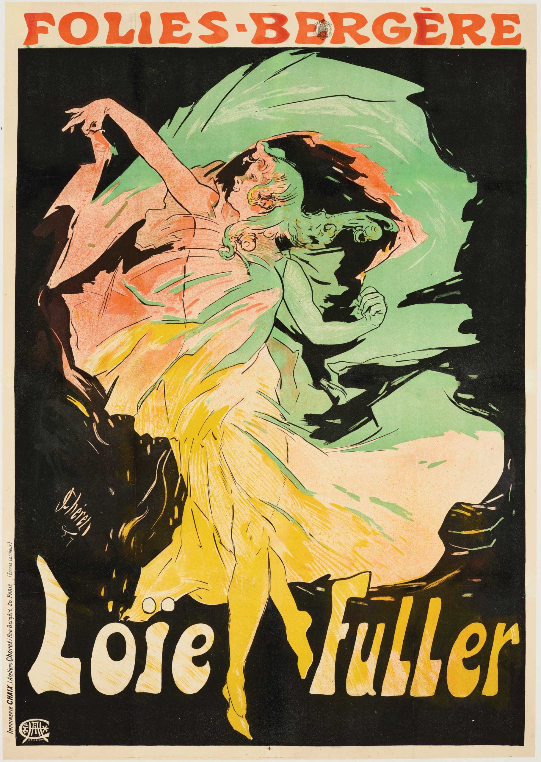 Jules Chéret (1836–1932), "Folies-Bergère: Loïe Fuller