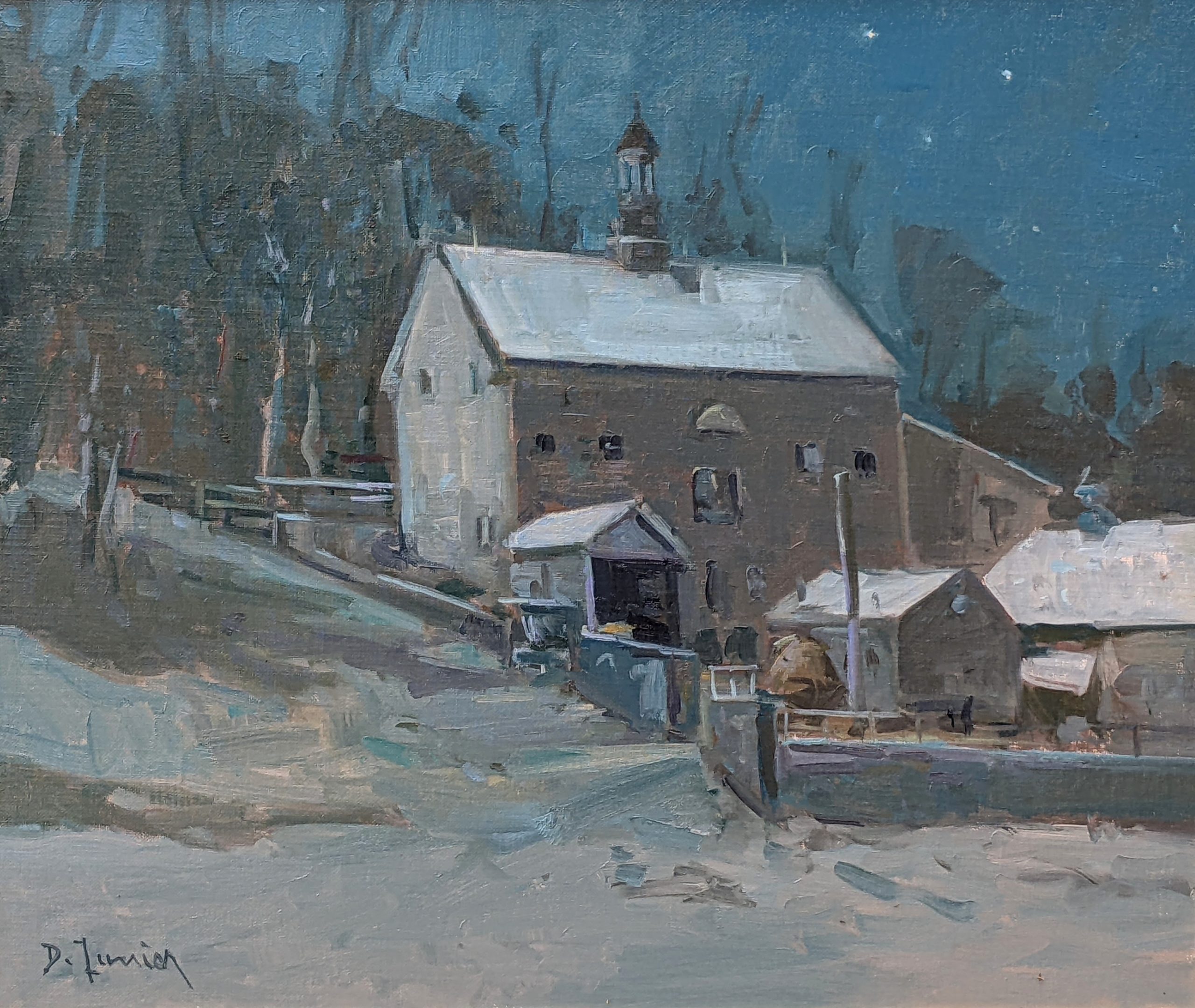 oil of house during winter 
