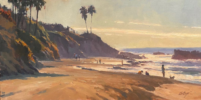 Michael Obermeryer, 9 x 12 in., Oil, "Cove Overlook"