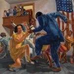 One-Hit Wonders in Art art history social realism - Ramond Hendry Williams (1900–1977), "Pursuit of Happiness," 1947, oil on canvas, 44 x 48 in., collection of the author, photo courtesy Heritage Auctions