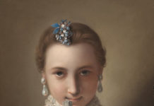 18th Century Pastel Paintings: “A Sumptuous Feast for the Eyes” "Young Woman with a Fan," early 1750s, Pietro Antonio Rotari (Italian, 1707-1762), pastel of blue-green paper, mounted on canvas, 46 x 37 cm, Getty Museum, 2019.111