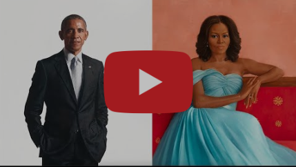 Barack and Michelle Obama portraits
