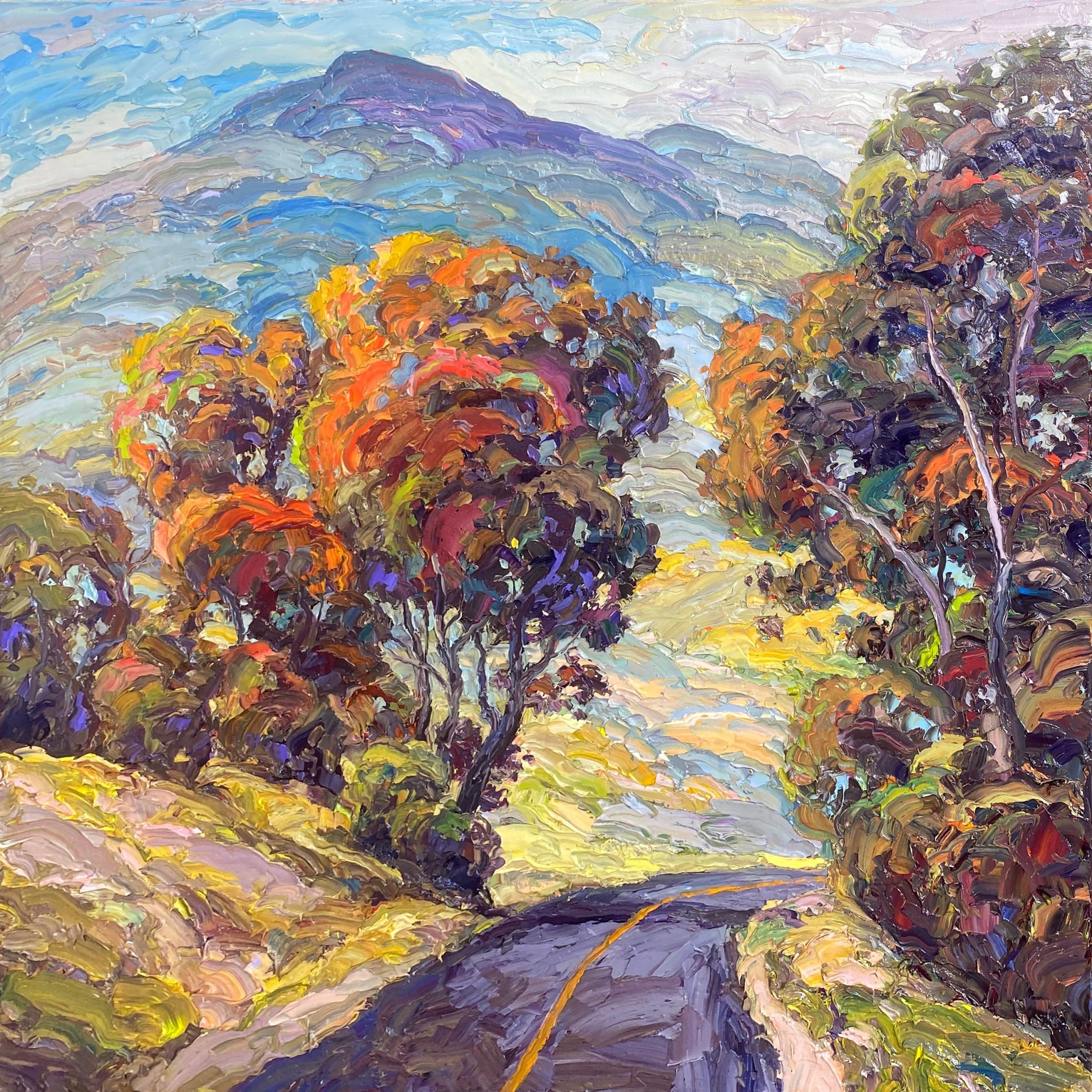 Brad Teare, "Miracle of Autumn," 2022, Oil on canvas, 36 x 36 inches, Image courtesy of the artist