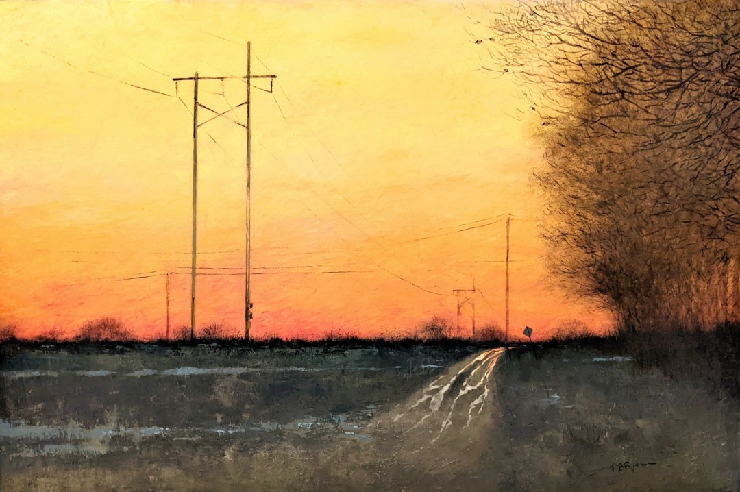 Patricia Burford Ryan, "Marmalade Sky," oil on panel, 24 x 36 in.
