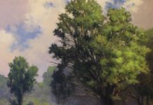 On View: The New England Landscape Painting of New England - "Country Lane" (oil) by Harley Bartlett