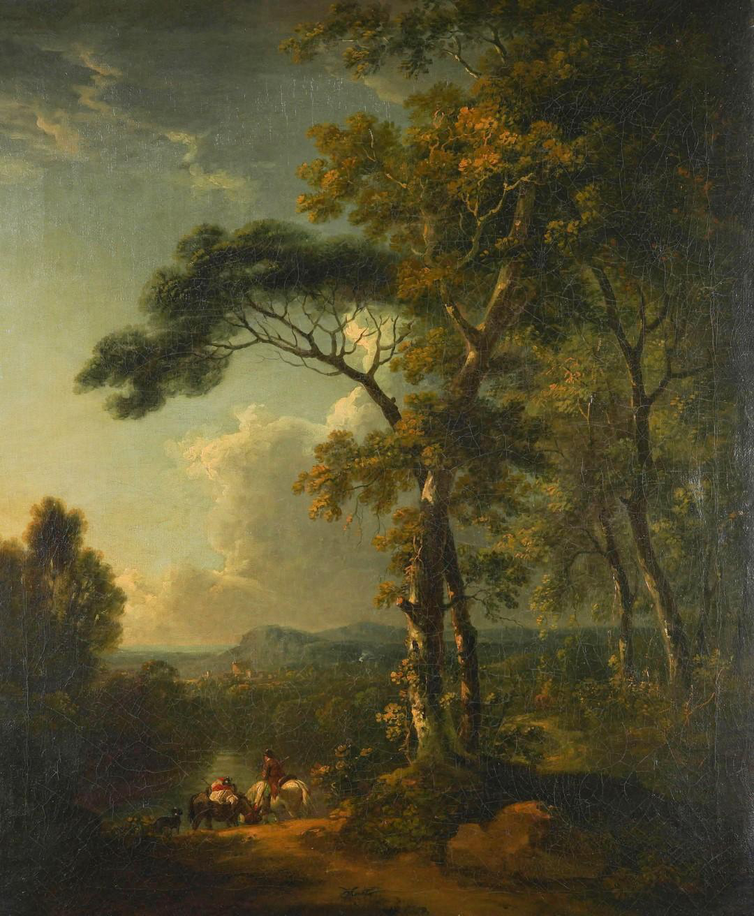 Landscape painting from the Shakenhurst Hall Collection