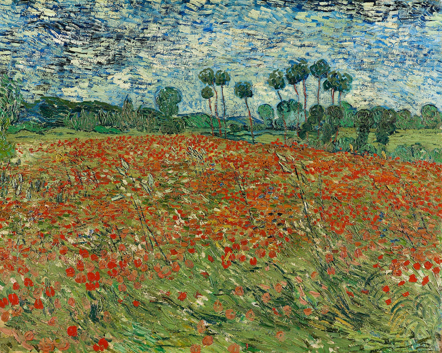 Vincent van Gogh, "Poppy Field," 1890