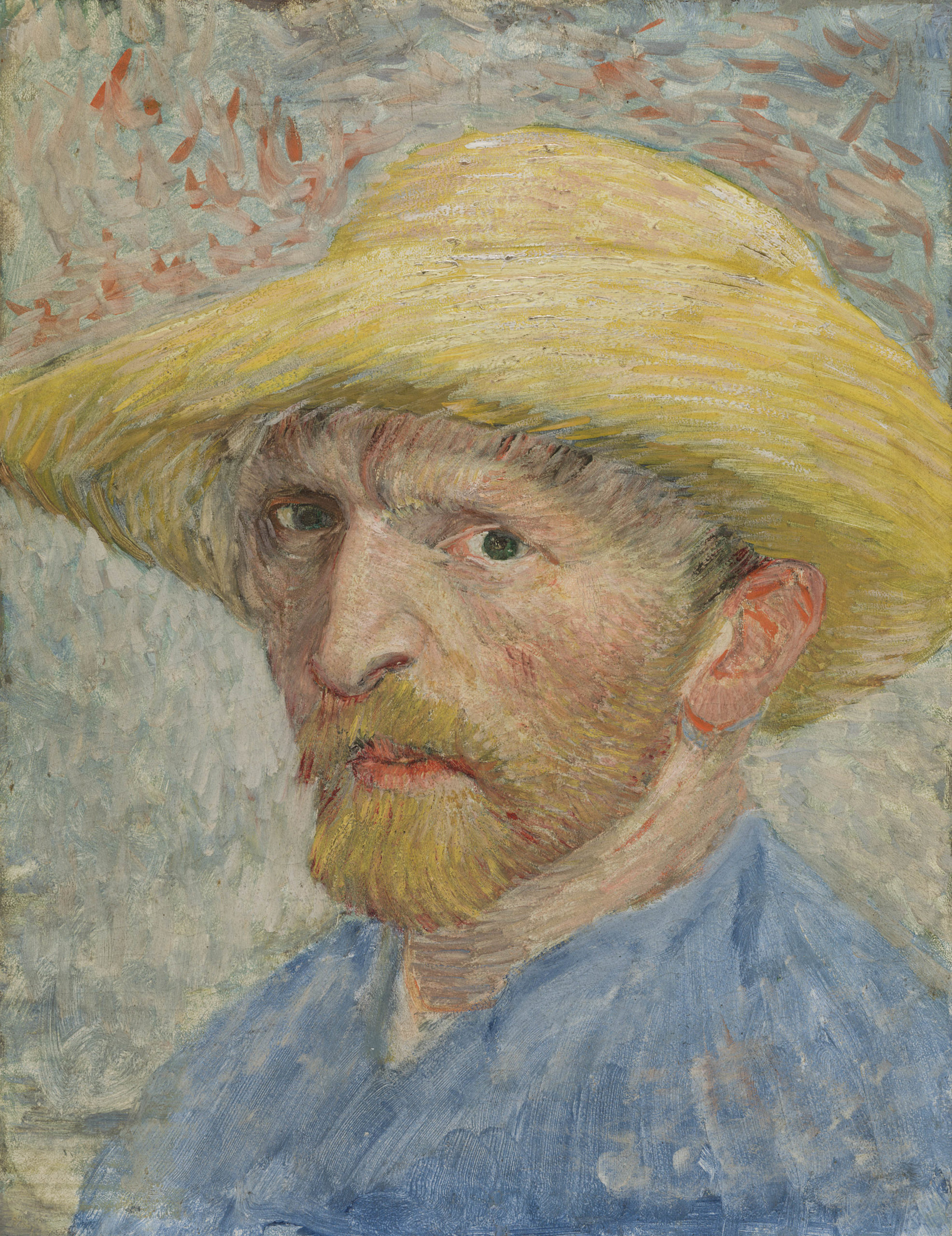 Vincent van Gogh paintings, "Self-Portrait," 1887