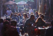 Late Afternoon in Spain PleinAir Salon - Luis Azon, “Late Afternoon in Spain,” 52 x 52 in., oil