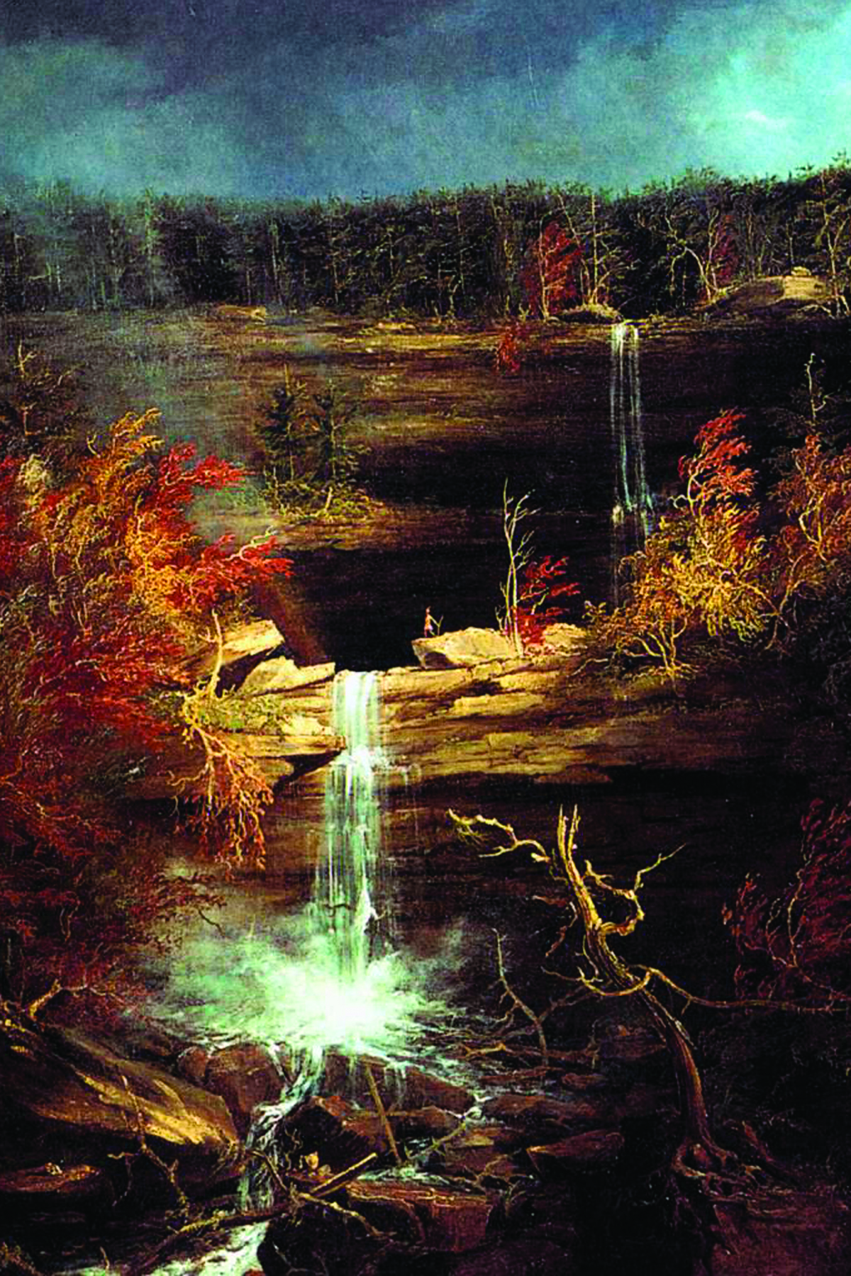Fig. 11: THOMAS COLE, "Kaaterskill Falls," 1825, oil on canvas, 49 x 36 in., private collection