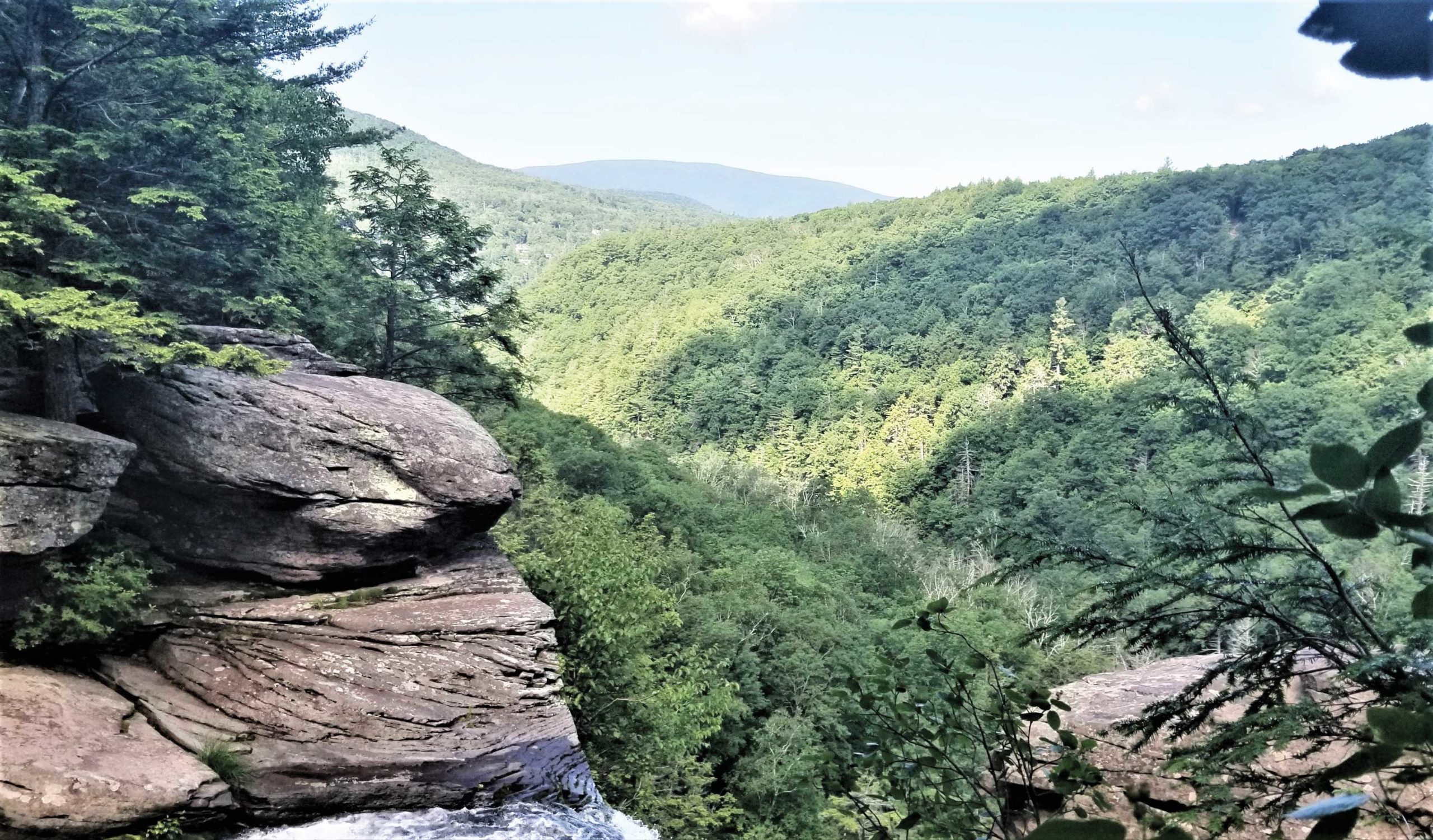 Looking down from the top of Kaaterskill Falls today