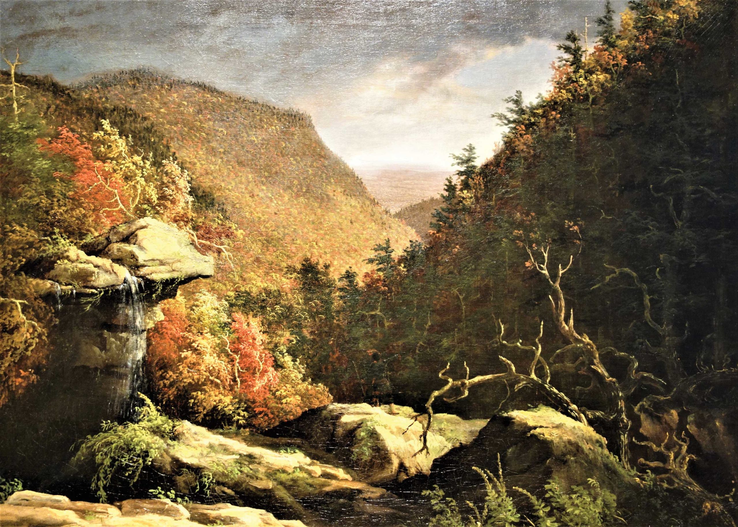 Fig. 9: THOMAS COLE, "The Clove, Catskills," 1827, 25 1/4 x 35 in., New Britain Museum of American Art, Connecticut