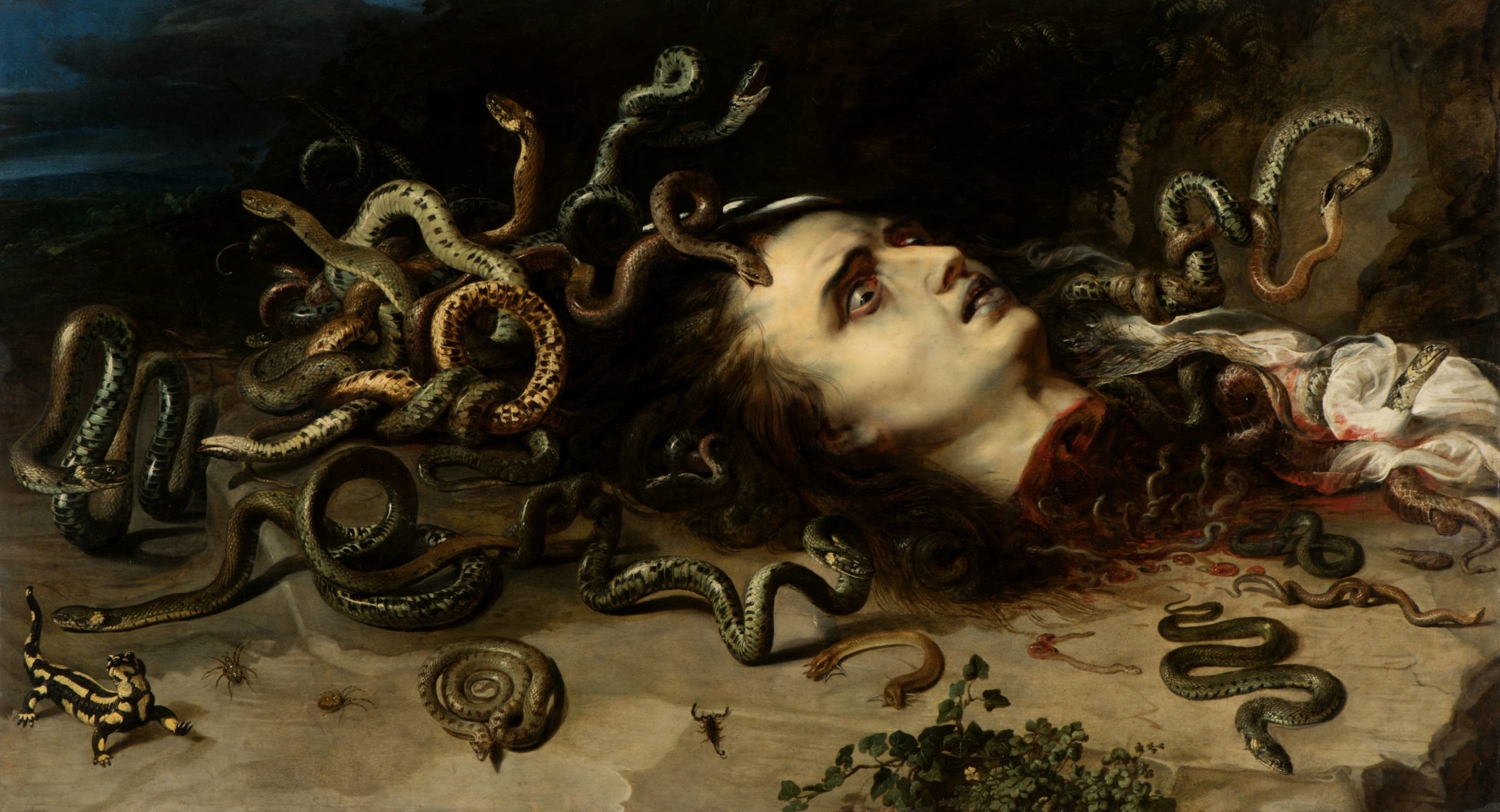 Animals in art - painting of Medusa