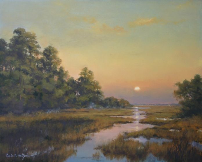 PleinAir Salon - Paula Holtzclaw, “Come September,” oil, 16 x 20 in.